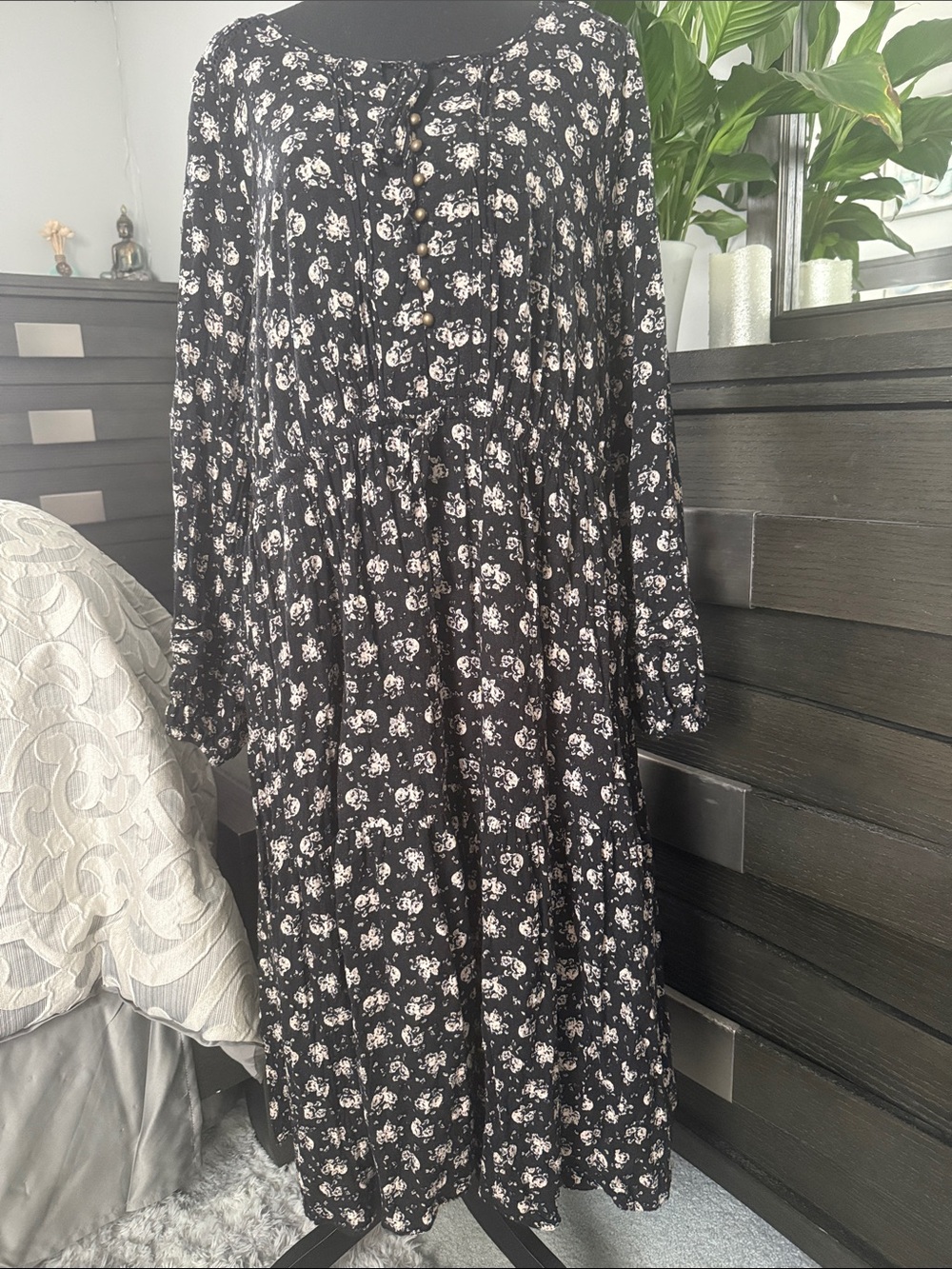 torrid Black and White Floral Maxi Dress